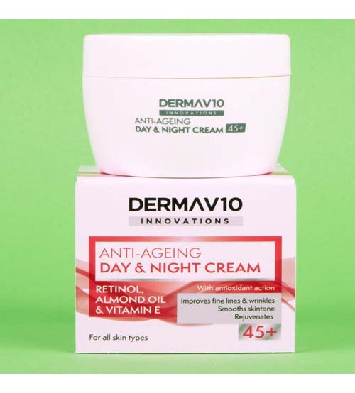 Derma V10 Innovation Anti-Ageing Day and Night Cream with Retinol for 45+ 50ml